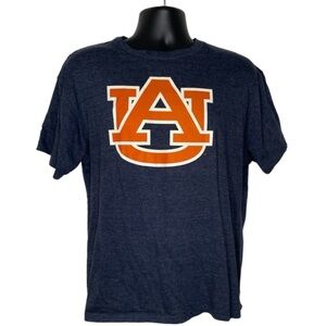 4th & 1 Auburn University Logo T-Shirt (Size:L, Color:Blue/Orange)